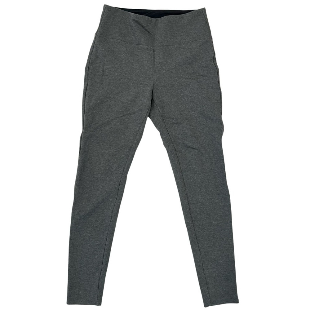 Eddie Bauer Women’s M Leggings Tummy Control Ankle Gray Ponte Stretch ELL0131T